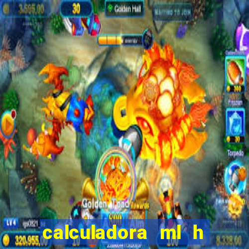 calculadora ml h para mcg kg min